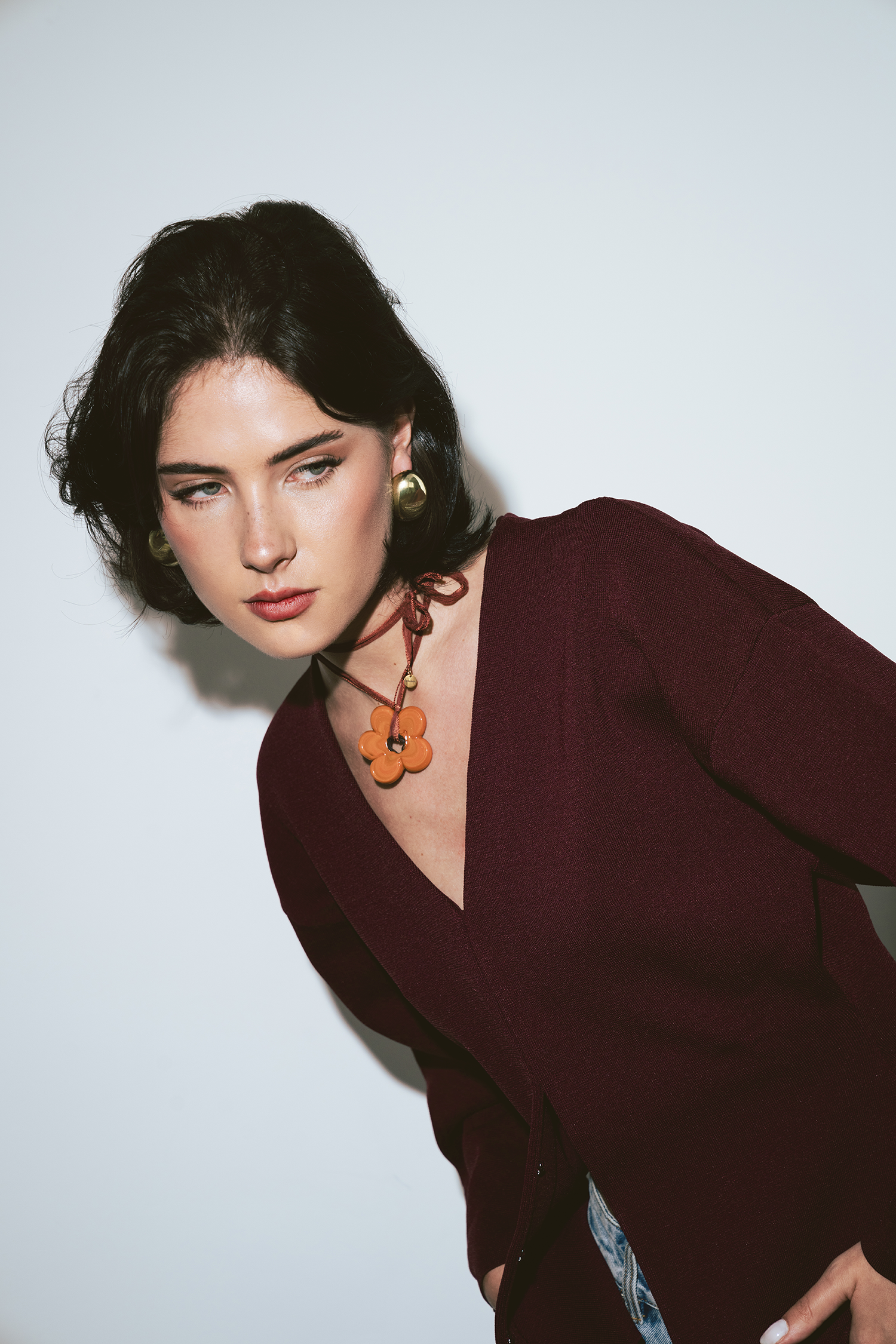 Jumbo Fleur Rust with Silk