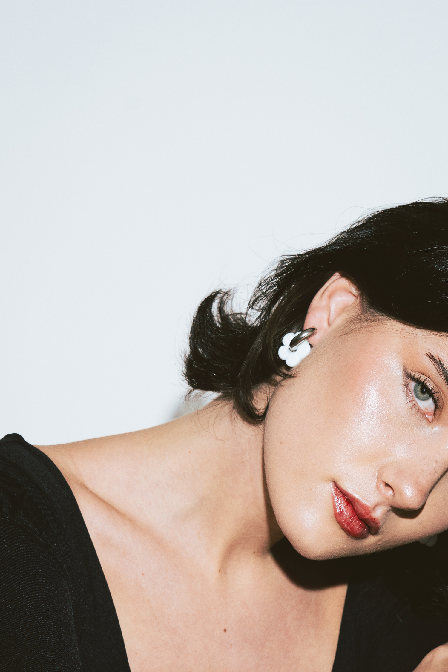 La Fleur White Hoops