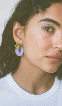 Lavander Disco Hoops