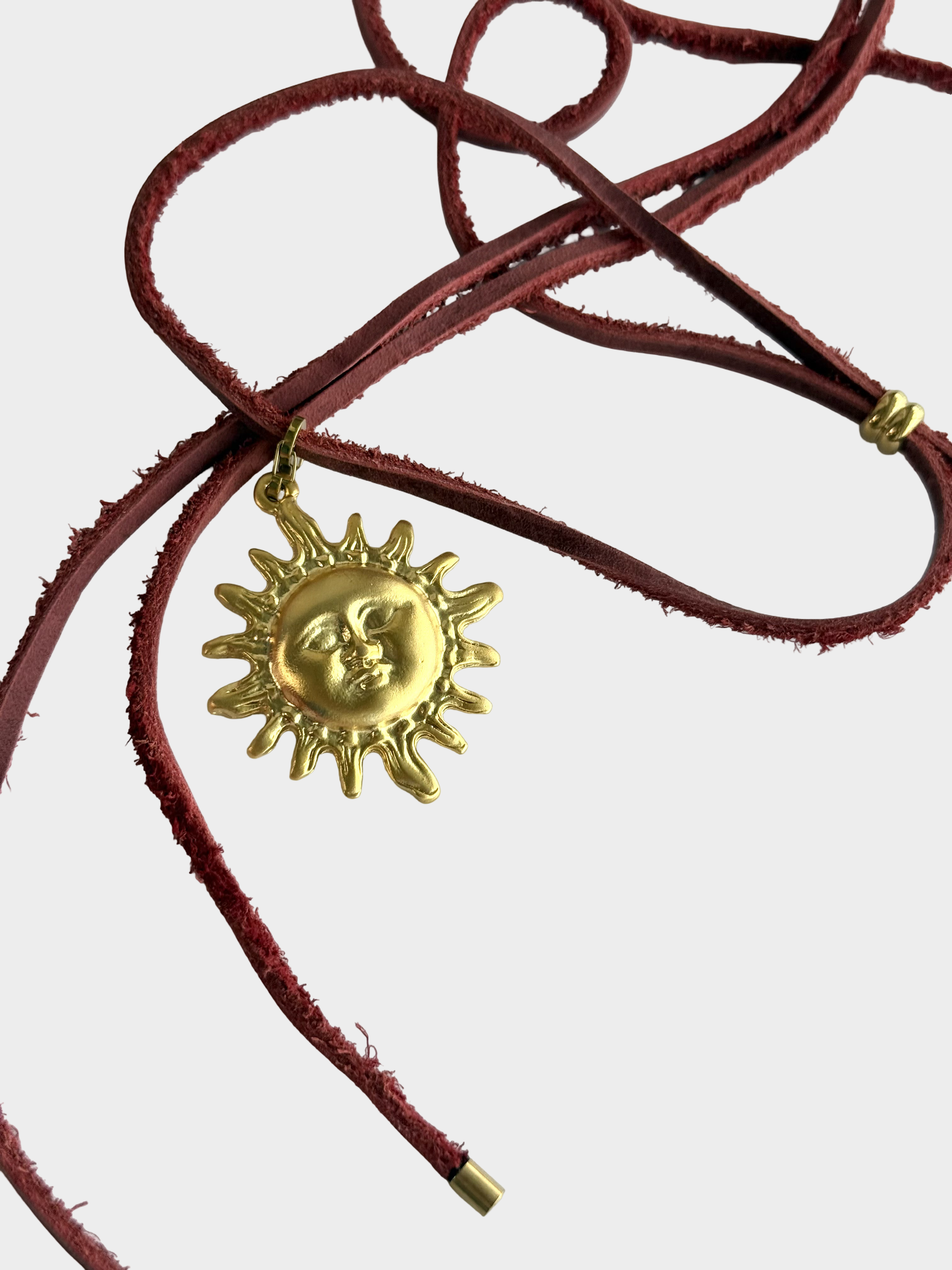 Sole Red Leather Wrap