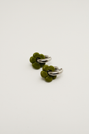 La Fleur Olive Hoops