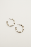 Mamba Silver Hoops