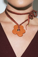 Jumbo Fleur Rust with Silk