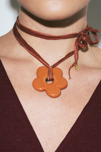 Jumbo Fleur Rust with Silk